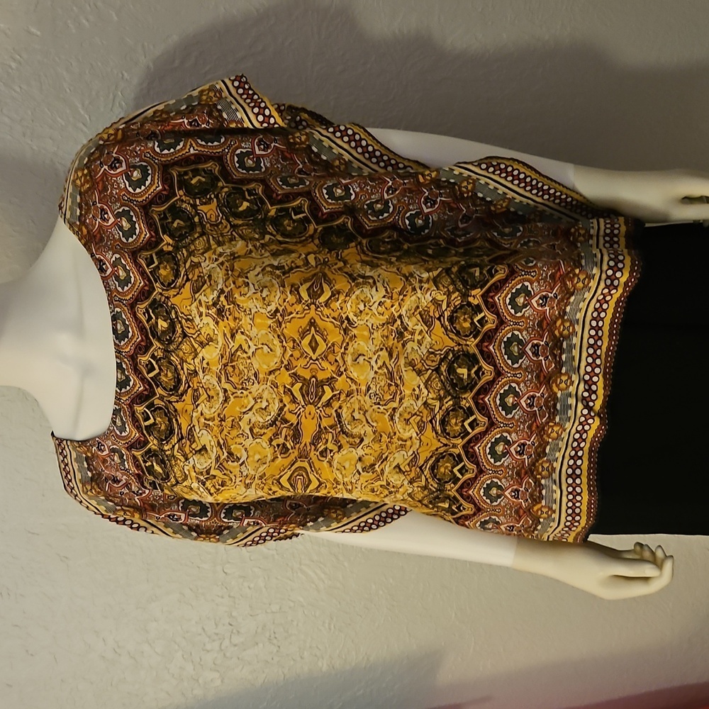 Vtg Unique Spectrum Square Multicolor Patterned E… - image 3